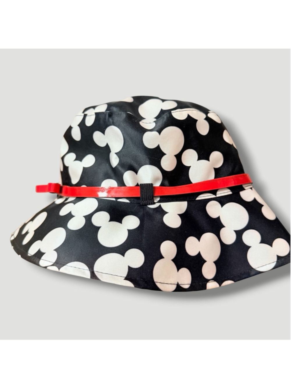 Disney Parks Mickey Mouse Icon Rain Bucket Hat Red Bow Adult OSFM - Picture 9 of 12